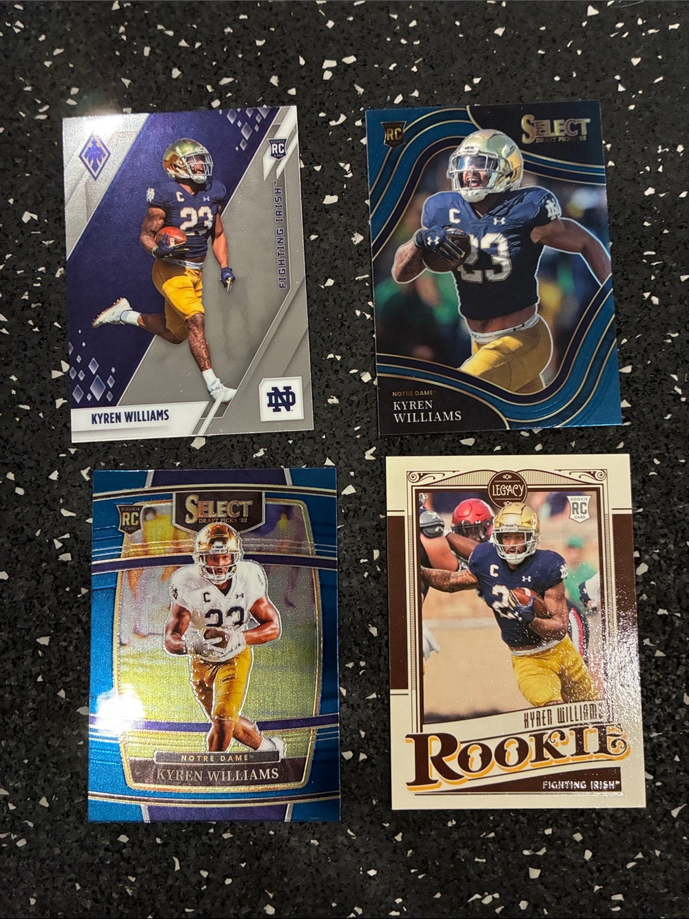 Panini Kyren Williams Football Rookie Cards - Blue, Gold, White